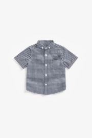 Mothercare Navy Gingham Oxford Shirt