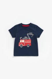 Mothercare Navy Fire Engine T-Shirt