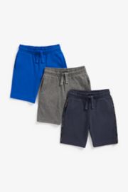 Mothercare Black, Blue And Grey Jersey Shorts - 3 Pack