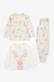 Mothercare Hello Deer Pyjamas - 2 Pack