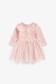 Mothercare Pink Mesh Twofer Dress