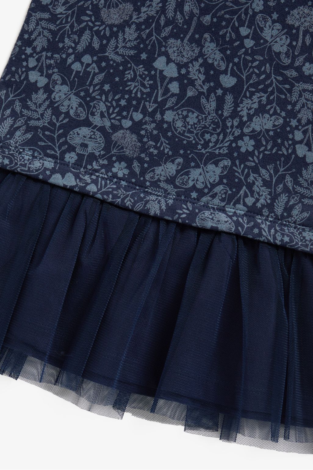 rochie bleumarin strălucitoare cu aspect 2 în 1